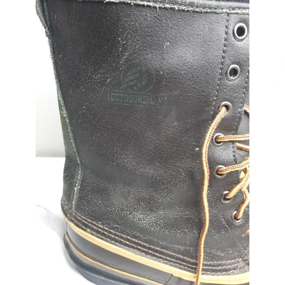 LACROSSE BROWN WATERPROOF INSULATED Steel Shank Boots SZ 6 Made in USA HUNTING